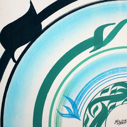 Peinture Water Flow par Maderno | Tableau Abstrait Graffiti Nature