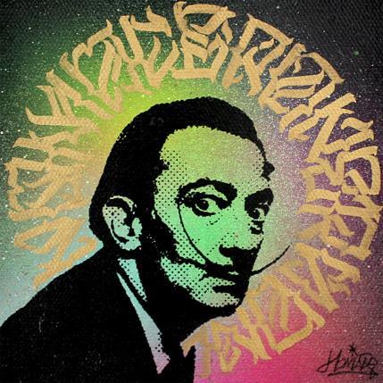 Peinture Dali par Maderno | Tableau Street Art Graffiti Icones Pop