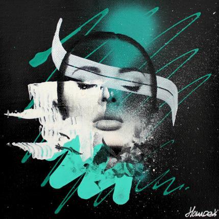 Peinture Sérénité par Maderno | Tableau Street Art Graffiti Portraits