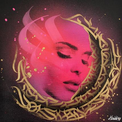 Peinture Girl energy par Maderno | Tableau Street Art Graffiti Portraits