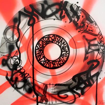 Peinture Graffiti circle par Maderno | Tableau Street Art Graffiti