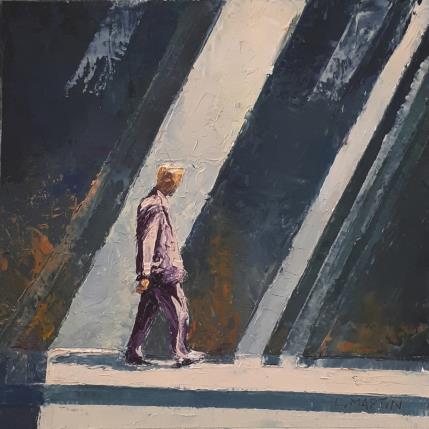Peinture Jérôme 3 par Martin Laurent | Tableau Figuratif Huile Scènes de vie, Urbain