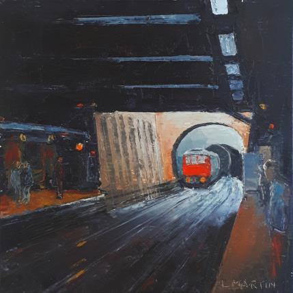 Peinture Bayswater station, London  par Martin Laurent | Tableau Figuratif Huile Urbain