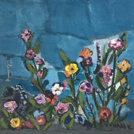 Painting FLOWERS by Kouyoumdjian Nada | Painting Figurative Acrylic Pop icons, Still-life