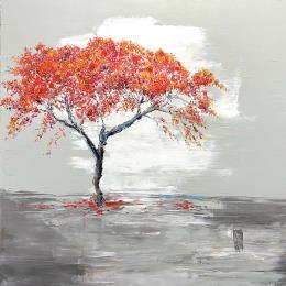 Painting Bien-être by Raffin Christian | Painting Figurative Acrylic, Oil Landscapes