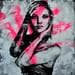 Peinture Pink delusion par Graffmatt | Tableau Street Art Graffiti Portraits