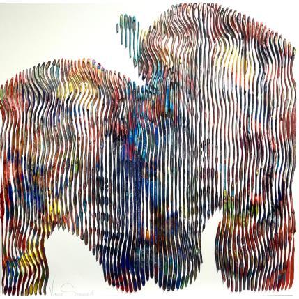 Peinture Etre ensemble pour toujours et s'aimer à jamais par Schroeder Virginie | Tableau Pop-art Acrylique, Huile Icones Pop