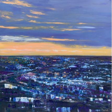 Peinture L'attente par Fièvre Véronique | Tableau Figuratif Acrylique Urbain