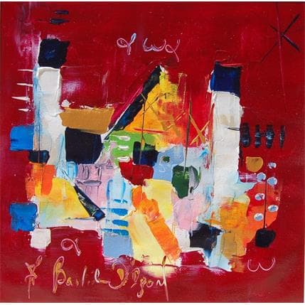 Peinture Prenons de la hauteur par Bastide d´Izard Armelle | Tableau Abstrait Acrylique