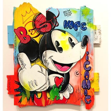 Peinture Bla bla bla !!!! par Molla Nathalie  | Tableau Pop-art Bois Icones Pop