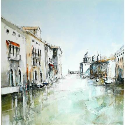Peinture VENISE ROMANTIQUE par Poumelin Richard | Tableau Figuratif Huile Paysages, Urbain