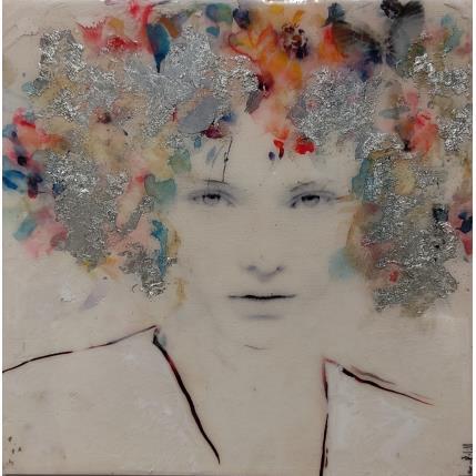 Peinture Cristina par Bofill Laura | Tableau Figuratif Acrylique, Bois Portraits