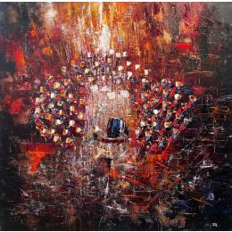 Painting Concert baroque flamboyant by Reymond Pierre | Painting Figurative Oil Life style