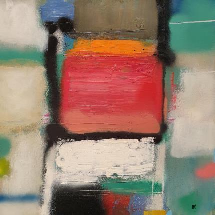 Peinture Dreaming in red par Pedersen Morten | Tableau Abstrait Acrylique Minimaliste