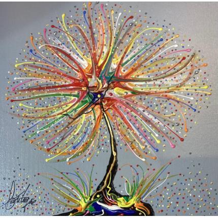 Gemälde L'arbre de l'amour à Dijon von Fonteyne David | Gemälde Figurativ Acryl