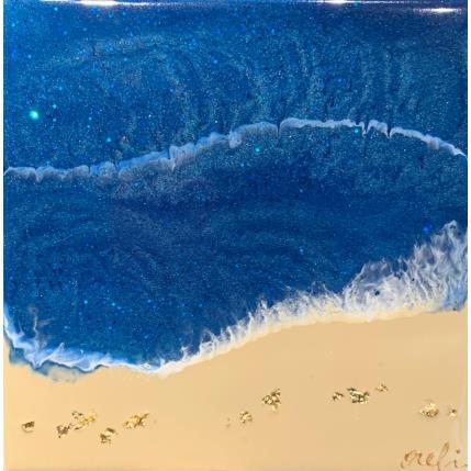 Peinture Night par Aurélie Lafourcade painter | Tableau Figuratif Acrylique, Résine Marine, Paysages