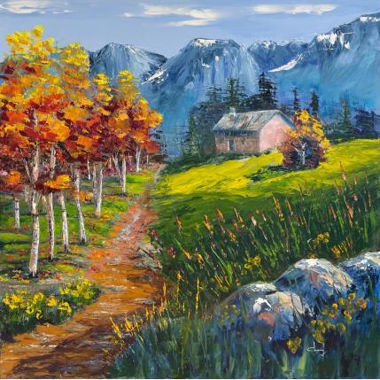 Peinture En lisière de forêt par Degabriel Véronique | Tableau  Huile