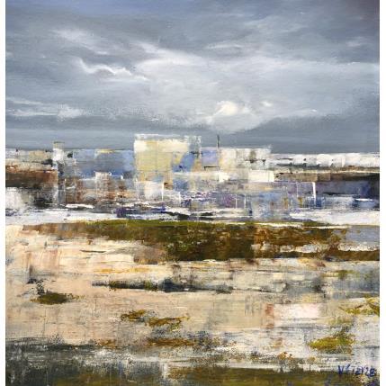 Gemälde Paysage industriel von Fièvre Véronique | Gemälde Figurativ Acryl Urban