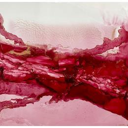 Painting 1141 Poésie Florale by Depaire Silvia | Painting Abstract Acrylic Minimalist