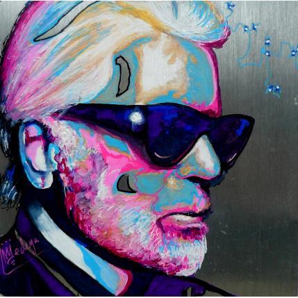 Peinture Karl par Medeya Lemdiya | Tableau Pop-art Métal Icones Pop, Portraits