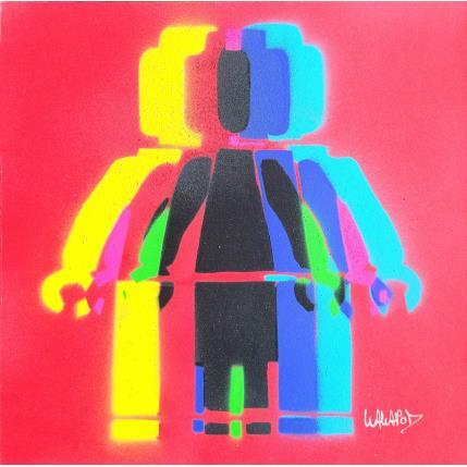 Peinture Multi Lego Rouge  par Wawapod | Tableau Pop-art Acrylique, Posca Icones Pop