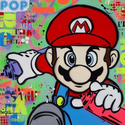 Peinture SUPER GRAFFEUR par Euger Philippe | Tableau Pop-art Acrylique, Carton, Collage, Graffiti Icones Pop