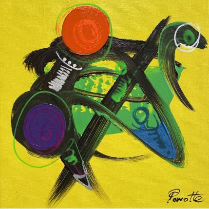 Gemälde Zalpo von Perrotte | Gemälde Art brut Acryl, Öl Pop-Ikonen