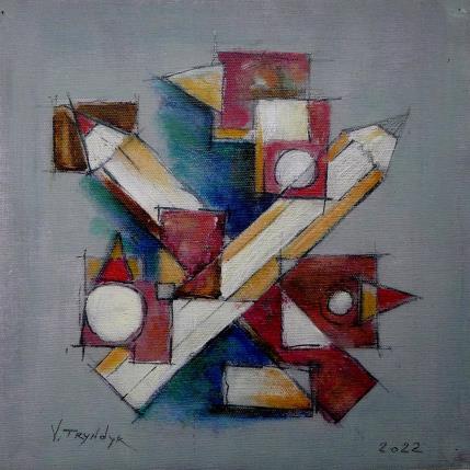 Peinture Pencils par Tryndyk Vasily | Tableau Figuratif Huile Minimaliste