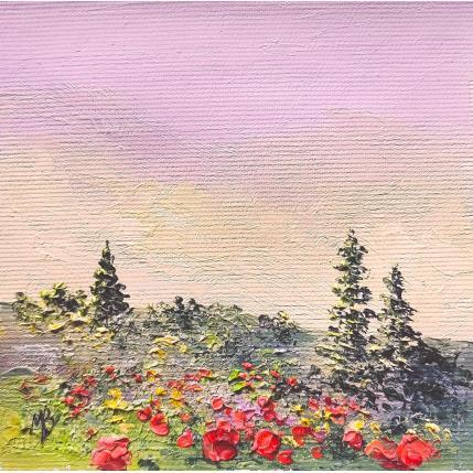 Pintura Printemps dans la colline  por Blandin Magali | Pintura Figurative Oil Landscapes