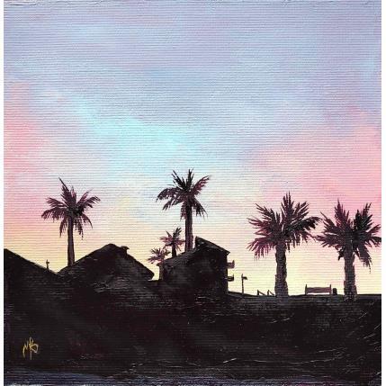 Peinture Bord de plage par Blandin Magali | Tableau Figuratif Huile Paysages