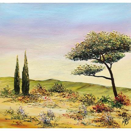 Peinture Un après-midi en Provence  par Blandin Magali | Tableau Figuratif Huile Paysages