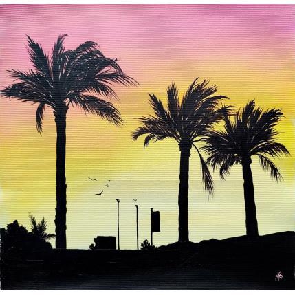 Peinture Le front de mer par Blandin Magali | Tableau Figuratif Huile Paysages