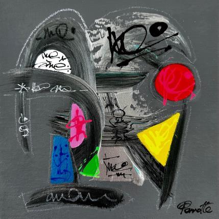 Peinture ZIMBA par Perrotte | Tableau Art Singulier Acrylique, Huile