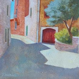 Pintura Un air de Provence por Foucras François | Pintura Figurative Acrylic Urban