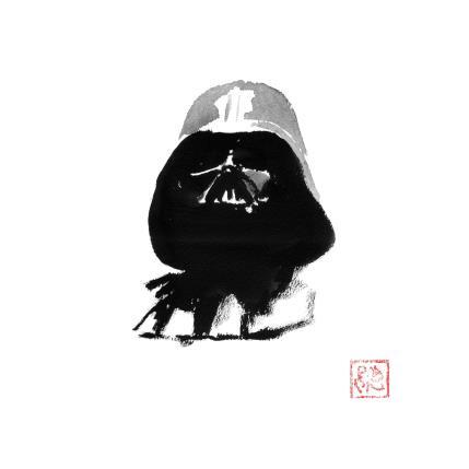 Peinture Darth Vader under light par Péchane | Tableau Figuratif Encre