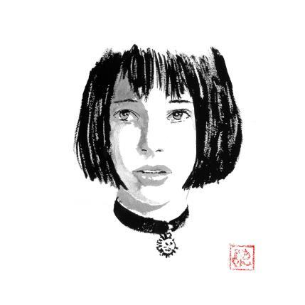 Peinture Mathilda par Péchane | Tableau Figuratif Encre