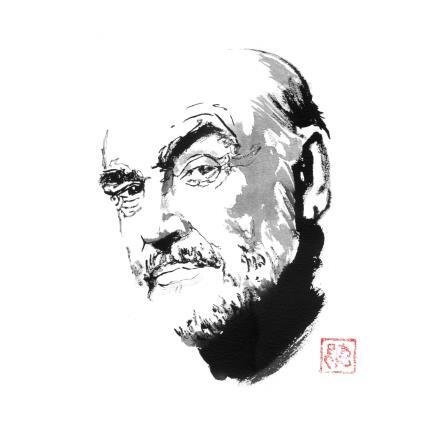 Peinture Sean Connery par Péchane | Tableau Figuratif Encre