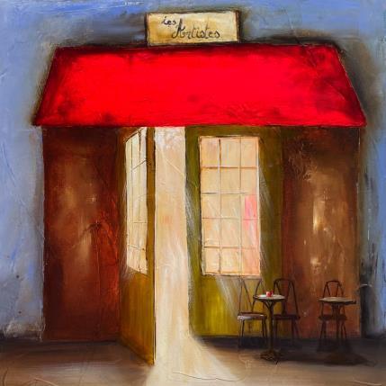 Gemälde chez les artistes  von Vinnie | Gemälde Figurativ Öl