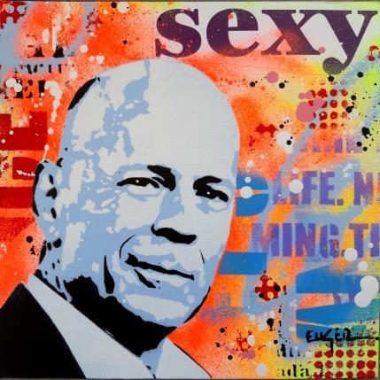 Peinture SEXY BRUCE WILLIS par Euger Philippe | Tableau Pop-art Acrylique, Collage, Graffiti Icones Pop