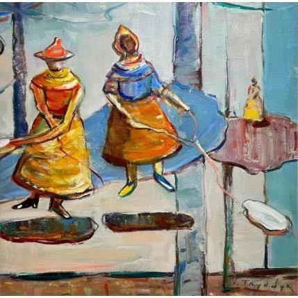 Peinture Travel on the cloud par Tryndyk Vasily | Tableau Figuratif Huile