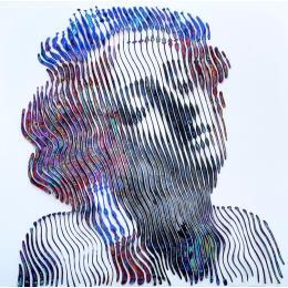 Painting La sposa dei Sacri Cantici (insp. Le Louvre Paris) by Schroeder Virginie | Painting Pop-art Acrylic, Oil Pop icons