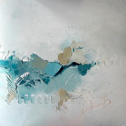 Peinture Toi est si calme par Dumontier Nathalie | Tableau Abstrait Huile Minimaliste