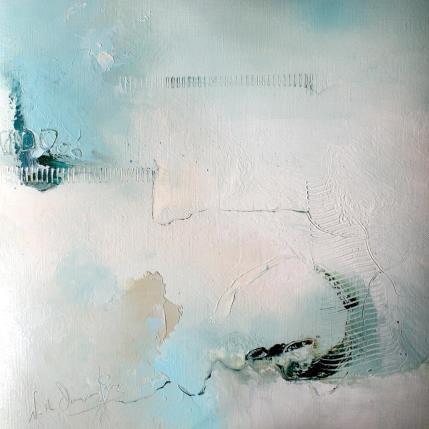 Peinture Et, sur le chemin par Dumontier Nathalie | Tableau Abstrait Huile Minimaliste