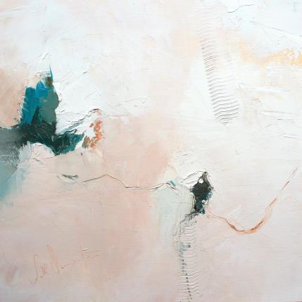 Peinture Comme si la lumière douce  par Dumontier Nathalie | Tableau Abstrait Huile Minimaliste