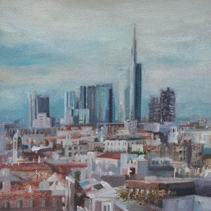 Peinture Skyline par Lokotska Katie  | Tableau Figuratif Huile Urbain