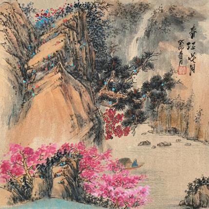 Peinture Spring  par Yu Huan Huan | Tableau Figuratif Encre Paysages