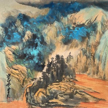 Gemälde Colorful clouds  von Yu Huan Huan | Gemälde Figurativ Tinte Landschaften