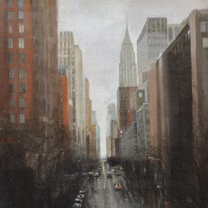 Peinture Chrysler building par Lokotska Katie  | Tableau Figuratif Huile Urbain