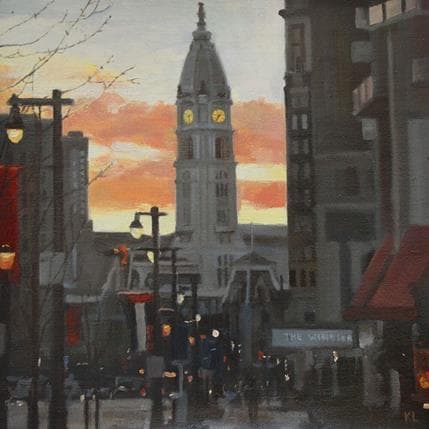 Peinture Philadelphia memories par Lokotska Katie  | Tableau Figuratif Huile Urbain