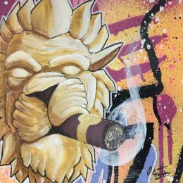 Painting F2_4 by Settini Lionel | Painting Street art Acrylic, Graffiti Pop icons